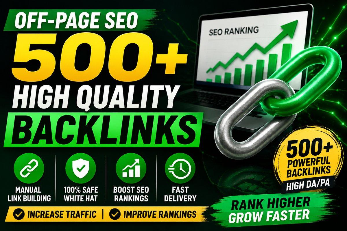 I Will Build 500 High Quality Mix SEO Backlinks for Website Ranking