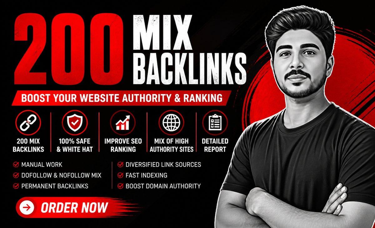 I will 200 high quality SEO backlinks with strong da pa and DR
