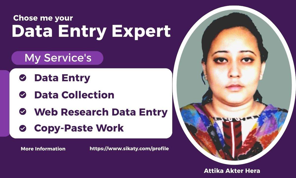 I will do Excel and Word data entry accurately for your business