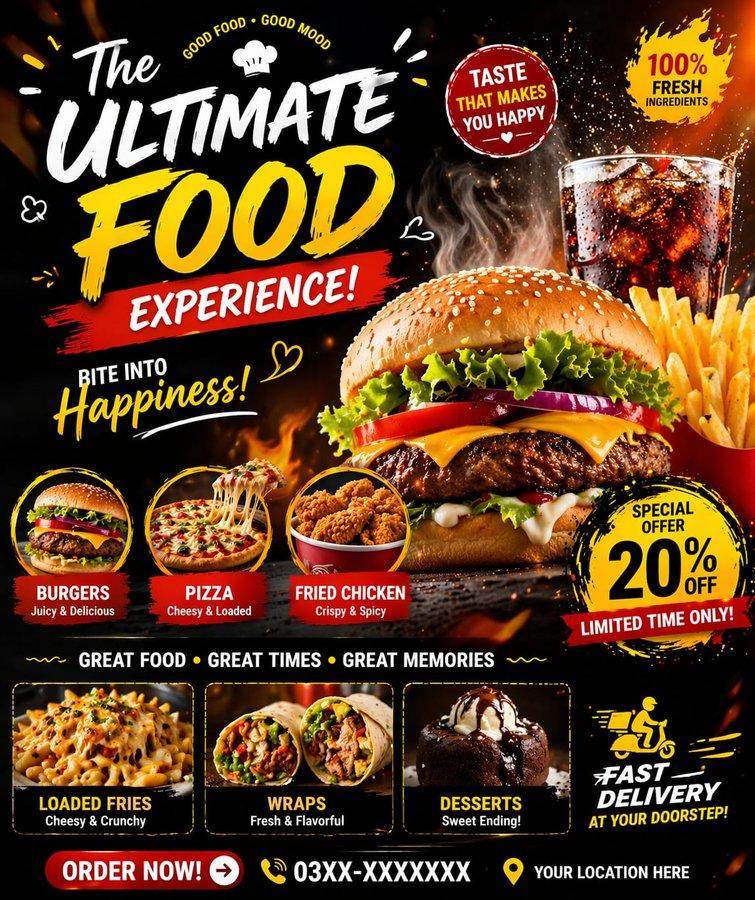 I will design a poster, flyer,brochure, trifold, bifold and leaflet