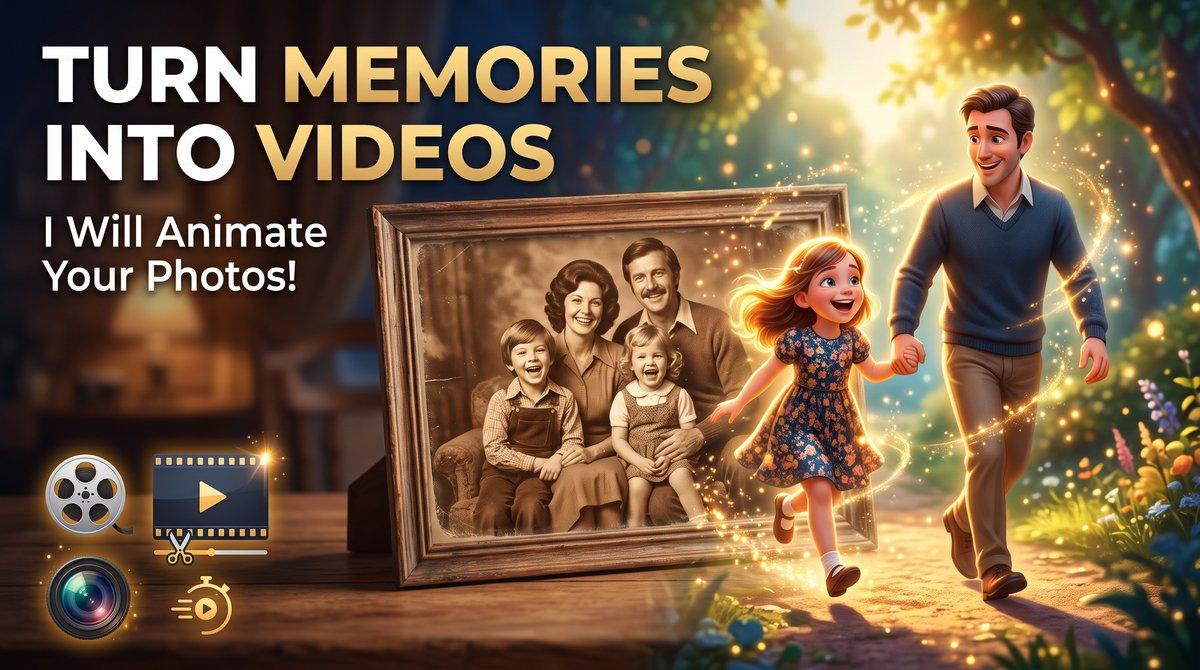 I will animate your photos into motion or videos