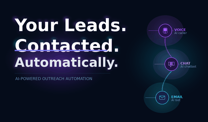 I will build an AI voice, chatbot and email outreach system for leads