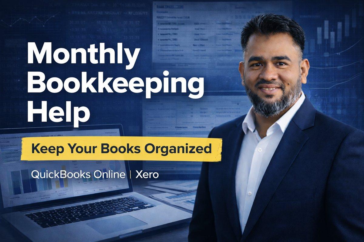 I will do monthly bookkeeping for small business in QuickBooks Online or Xero